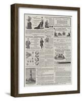 Page of Advertisements-null-Framed Giclee Print