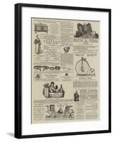 Page of Advertisements-null-Framed Giclee Print