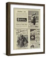 Page of Advertisements-null-Framed Giclee Print