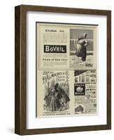 Page of Advertisements-null-Framed Giclee Print