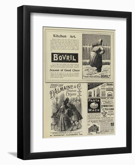 Page of Advertisements-null-Framed Giclee Print