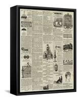 Page of Advertisements-null-Framed Stretched Canvas