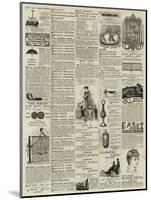 Page of Advertisements-null-Mounted Giclee Print