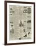 Page of Advertisements-null-Framed Giclee Print