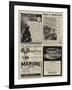 Page of Advertisements-null-Framed Giclee Print