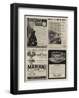 Page of Advertisements-null-Framed Giclee Print