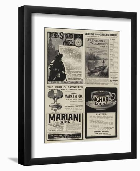 Page of Advertisements-null-Framed Giclee Print