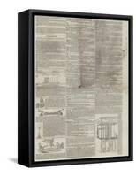 Page of Advertisements-null-Framed Stretched Canvas