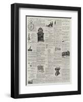 Page of Advertisements-null-Framed Premium Giclee Print