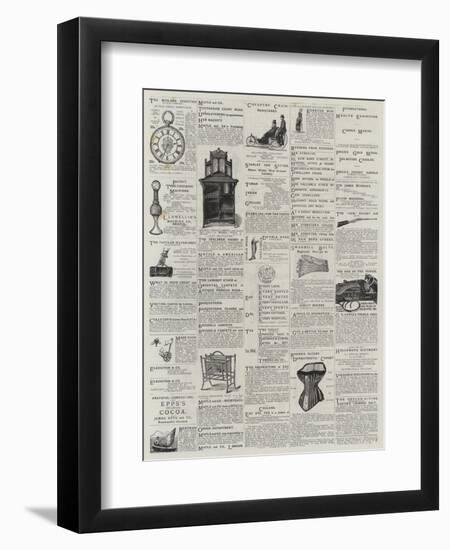 Page of Advertisements-null-Framed Premium Giclee Print