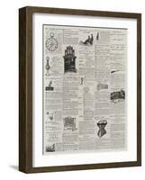 Page of Advertisements-null-Framed Giclee Print