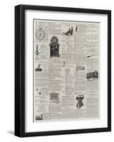 Page of Advertisements-null-Framed Giclee Print