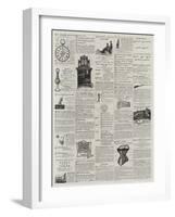 Page of Advertisements-null-Framed Giclee Print