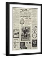 Page of Advertisements-null-Framed Giclee Print