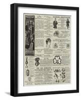 Page of Advertisements-null-Framed Giclee Print