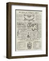 Page of Advertisements-null-Framed Giclee Print