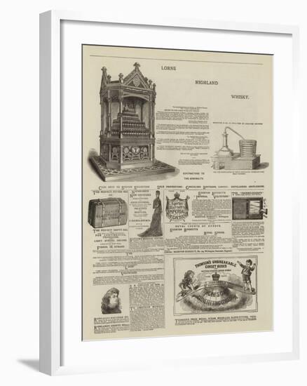 Page of Advertisements-null-Framed Giclee Print