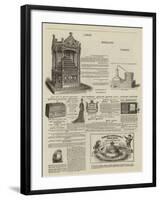 Page of Advertisements-null-Framed Giclee Print