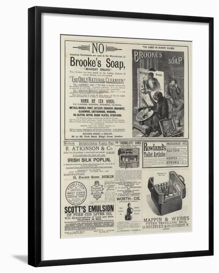 Page of Advertisements-null-Framed Giclee Print