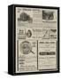 Page of Advertisements-null-Framed Stretched Canvas