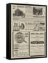 Page of Advertisements-null-Framed Stretched Canvas