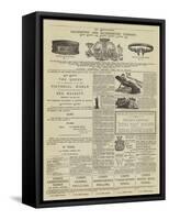 Page of Advertisements-null-Framed Stretched Canvas