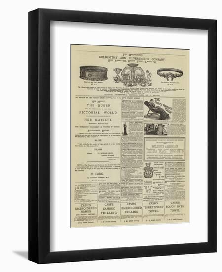 Page of Advertisements-null-Framed Giclee Print