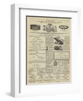 Page of Advertisements-null-Framed Giclee Print