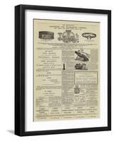 Page of Advertisements-null-Framed Giclee Print