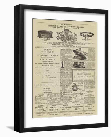 Page of Advertisements-null-Framed Giclee Print