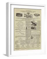 Page of Advertisements-null-Framed Giclee Print