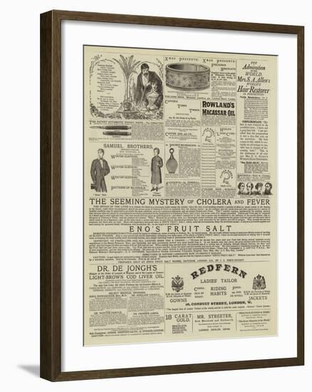 Page of Advertisements-null-Framed Giclee Print