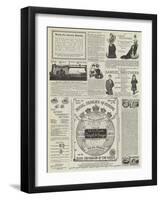 Page of Advertisements-null-Framed Giclee Print