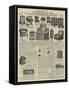 Page of Advertisements-null-Framed Stretched Canvas