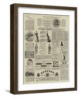 Page of Advertisements-null-Framed Giclee Print