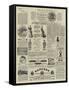 Page of Advertisements-null-Framed Stretched Canvas