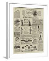 Page of Advertisements-null-Framed Giclee Print