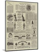 Page of Advertisements-null-Mounted Giclee Print