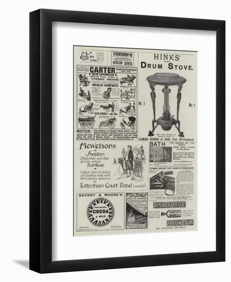 Page of Advertisements-null-Framed Premium Giclee Print