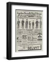 Page of Advertisements-null-Framed Giclee Print