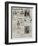 Page of Advertisements-null-Framed Giclee Print