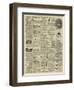 Page of Advertisements-null-Framed Giclee Print