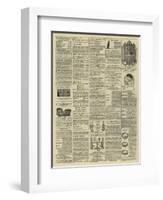 Page of Advertisements-null-Framed Giclee Print