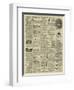 Page of Advertisements-null-Framed Giclee Print