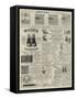 Page of Advertisements-null-Framed Stretched Canvas