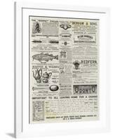 Page of Advertisements-null-Framed Giclee Print