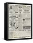 Page of Advertisements-null-Framed Stretched Canvas