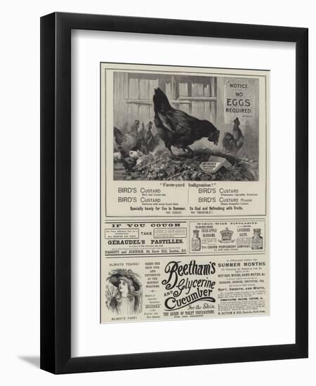 Page of Advertisements-null-Framed Giclee Print