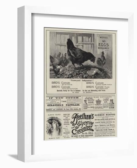 Page of Advertisements-null-Framed Giclee Print