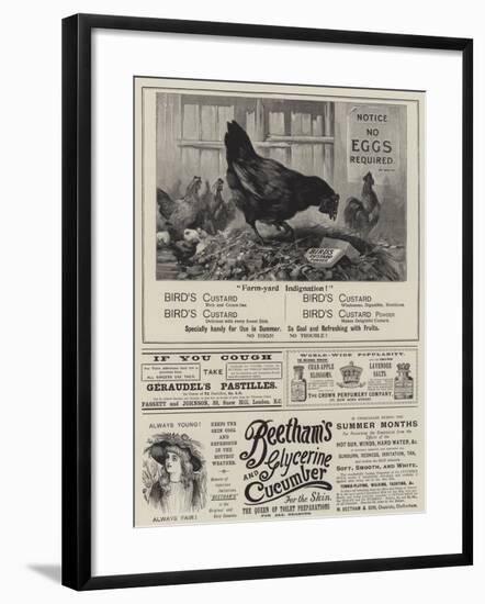 Page of Advertisements-null-Framed Giclee Print